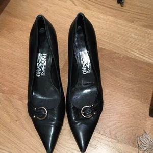 Ferragamo Black Pumps